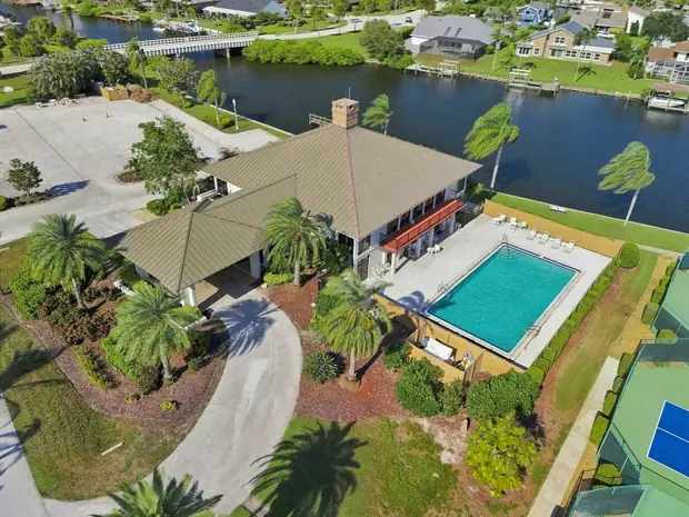 Tortoise Island community clubhouse and pool
